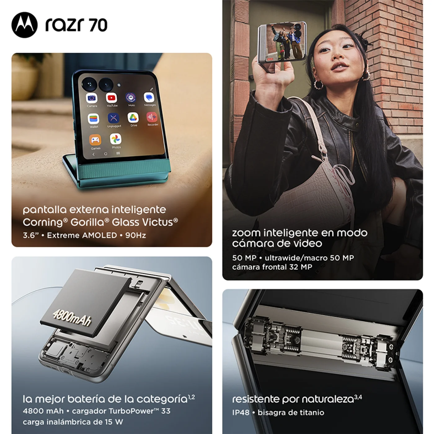CELULAR MOTOROLA MOTO RAZR 70 512GB 12GB - 10