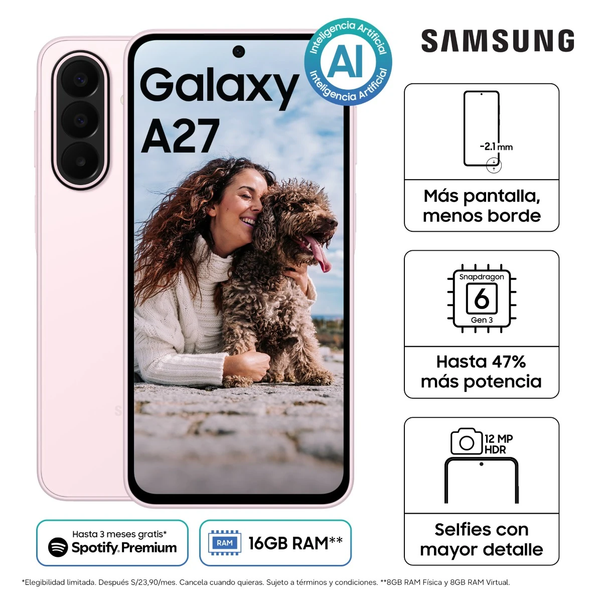 CELULAR SAMSUNG GALAXY A27 256GB 5G - 1