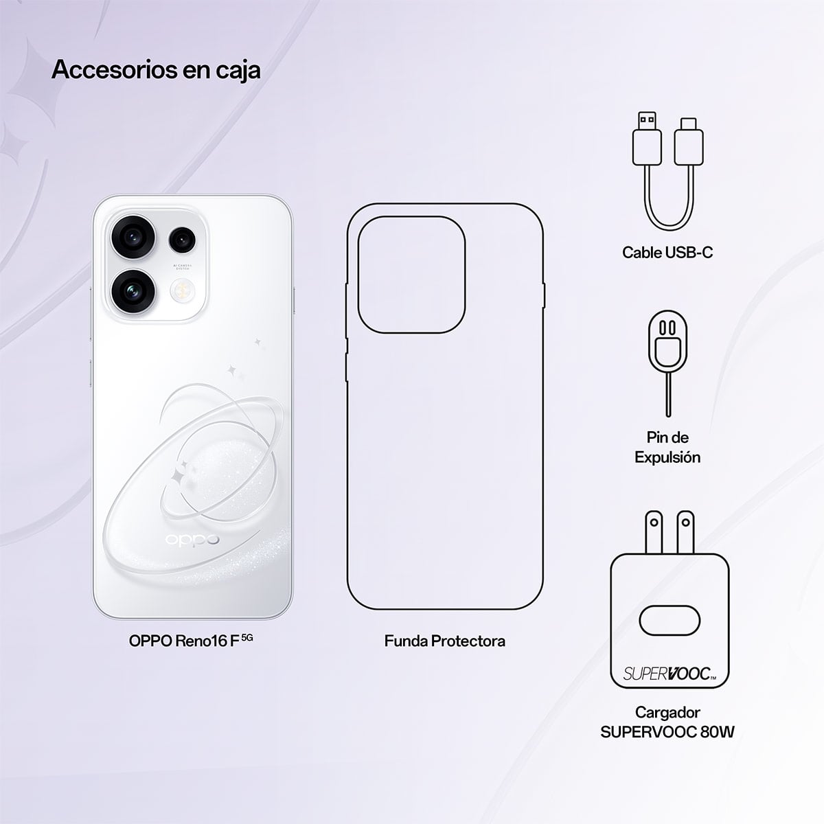 SMARTPHONE OPPO RENO16F 256GB + SMARTWATCH + AUDÍFONOS - 4