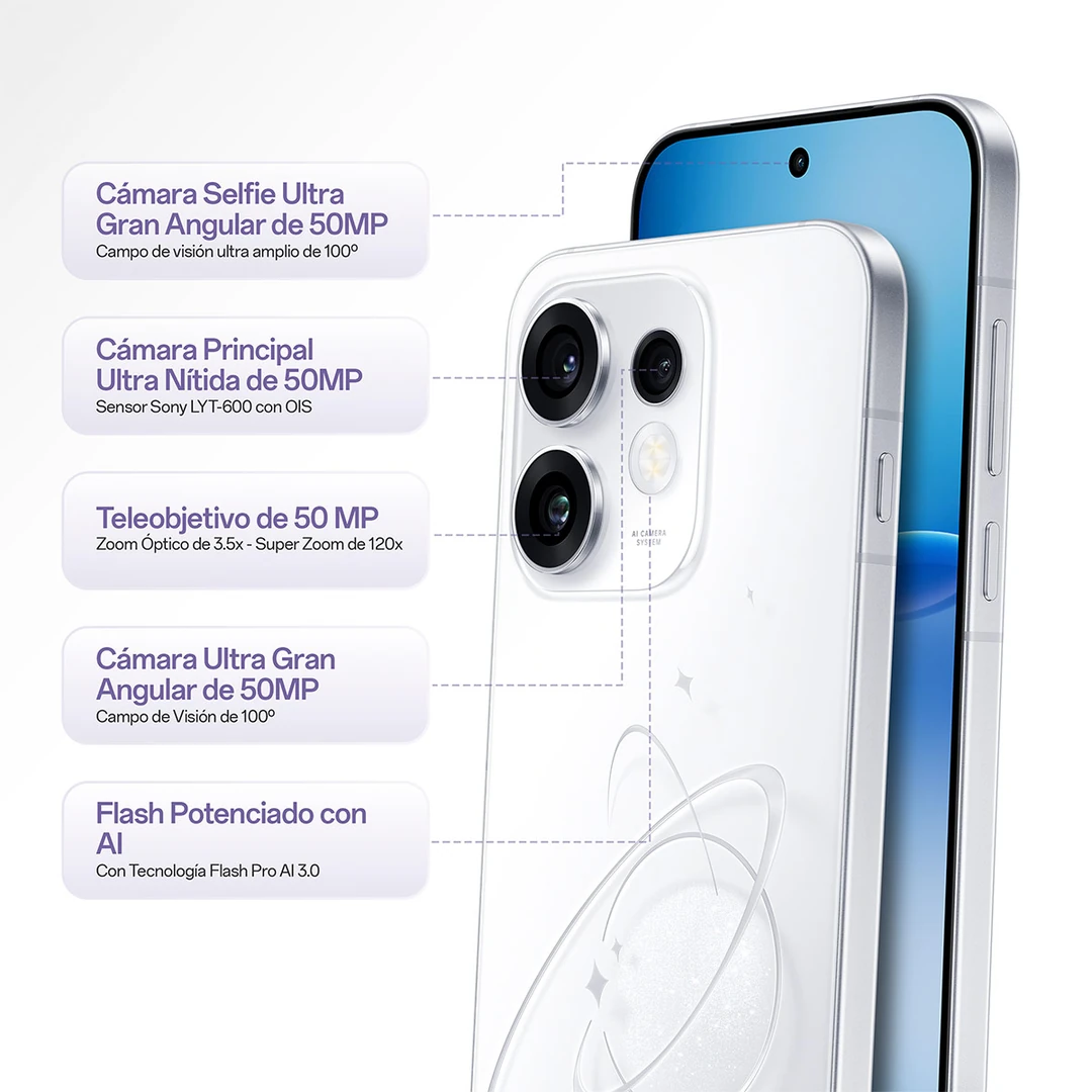 CELULAR OPPO BUNDLE RENO16 256GB + SMARTWATCH + AUDÍFONOS - 2