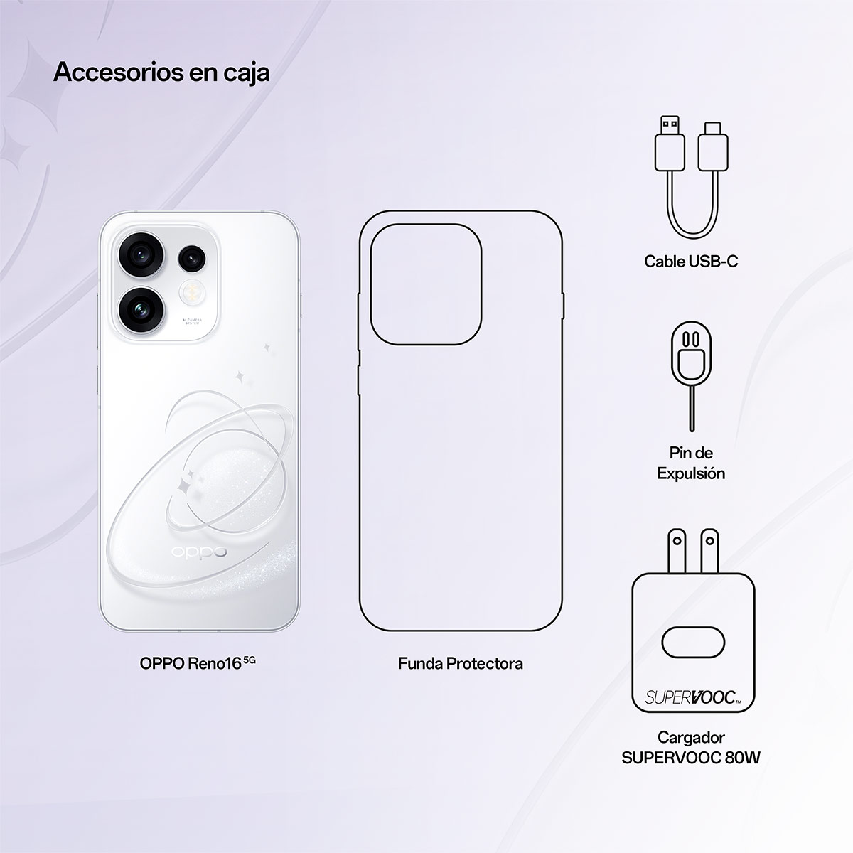 CELULAR OPPO BUNDLE RENO16 256GB + SMARTWATCH + AUDÍFONOS - 5