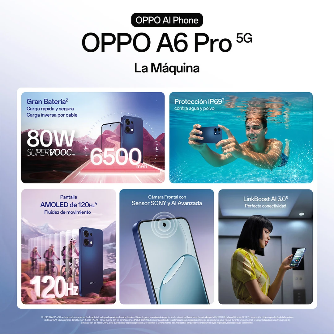 SMARTPHONE OPPO A6 PRO 256GB + BUDS - 6