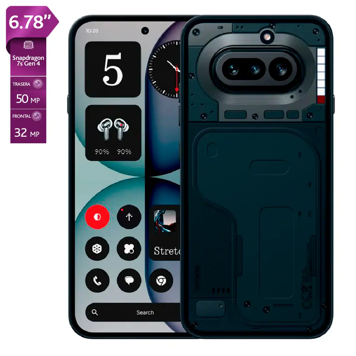 CELULAR NOTHING 4A 256GB + 8GB BLACK - 1