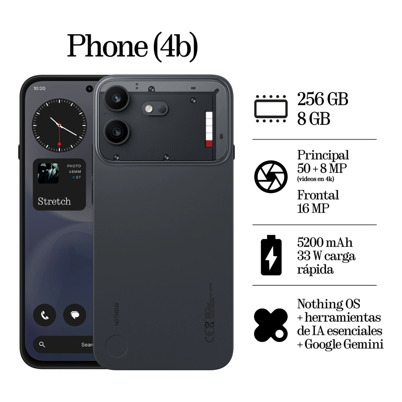 CELULAR NOTHING 4B 128GB + 8 GB BLUE - 7