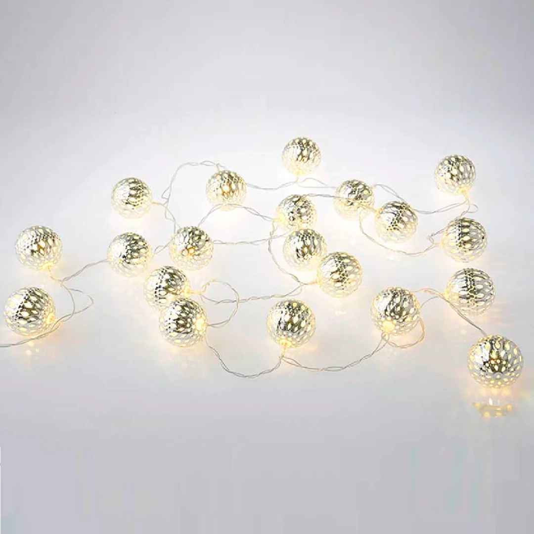 LUCES DE NAVIDAD RIPLEY HOME BOLA SILVER 20 - 1