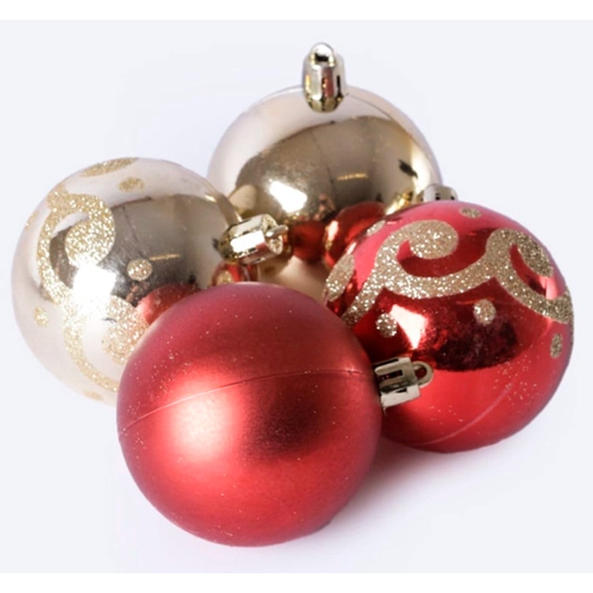 PACK BOLAS DE NAVIDAD RIPLEY HOME ROJO/DORADO 6 CM - 3