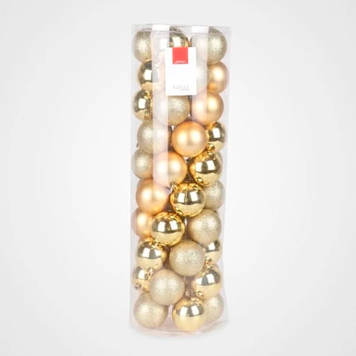 PACK BOLAS DE NAVIDAD RIPLEY HOME GLITTER DORADO 6 CM - 1