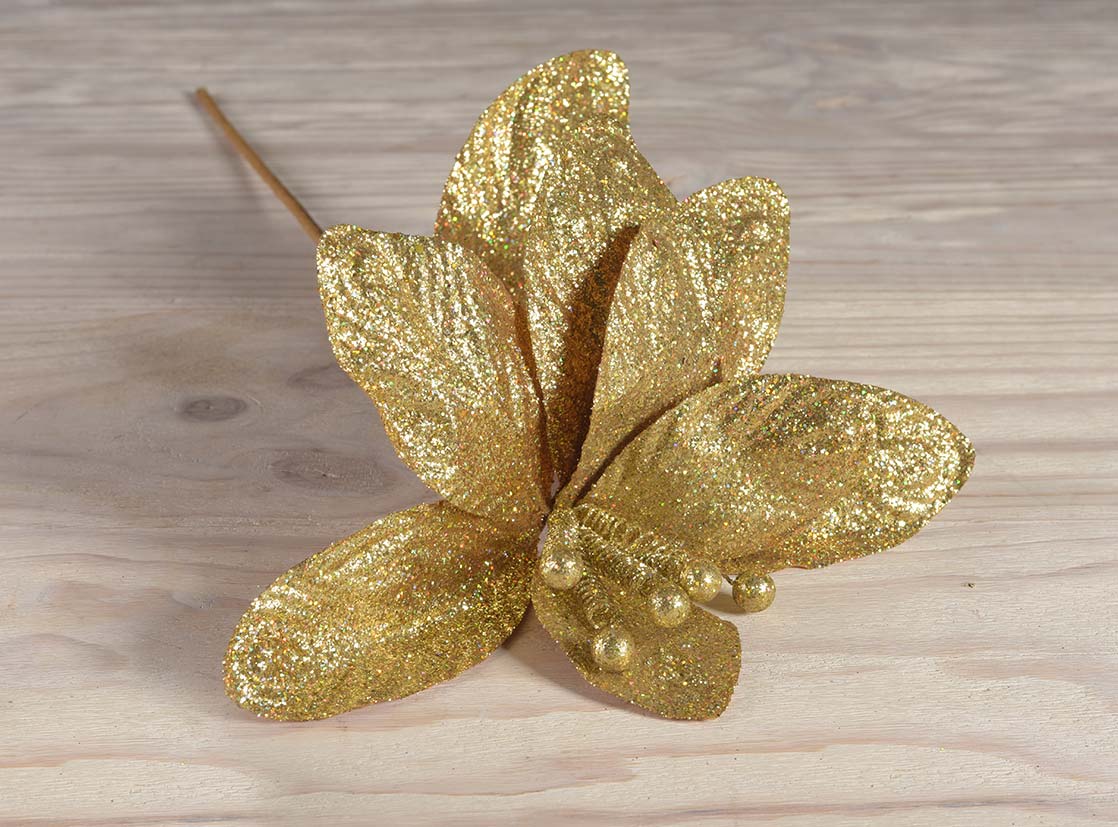 FLOR NAVIDEÑA RIPLEY HOME FULL GLITTER 65 CM - 1