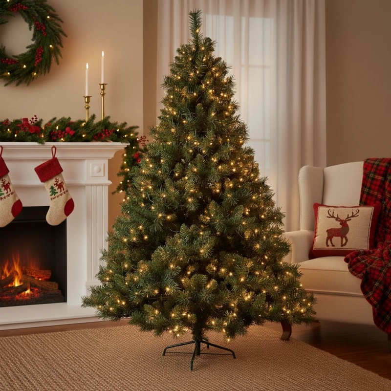 ÁRBOL DE NAVIDAD RIPLEY HOME LARA LUCES LED 1761 RAMAS 220 CM - 1