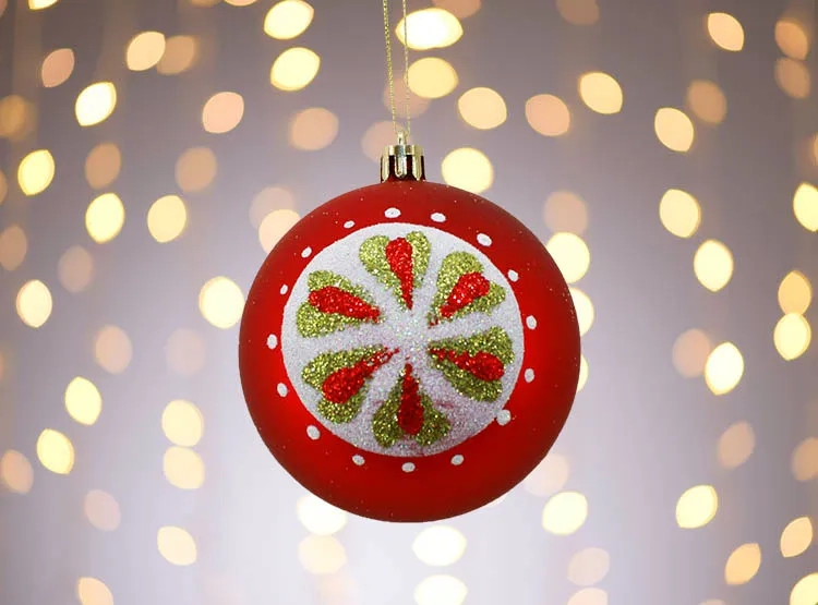PACK X6 BOLAS DE NAVIDAD RIPLEY HOME MERRY 8 CM - 2