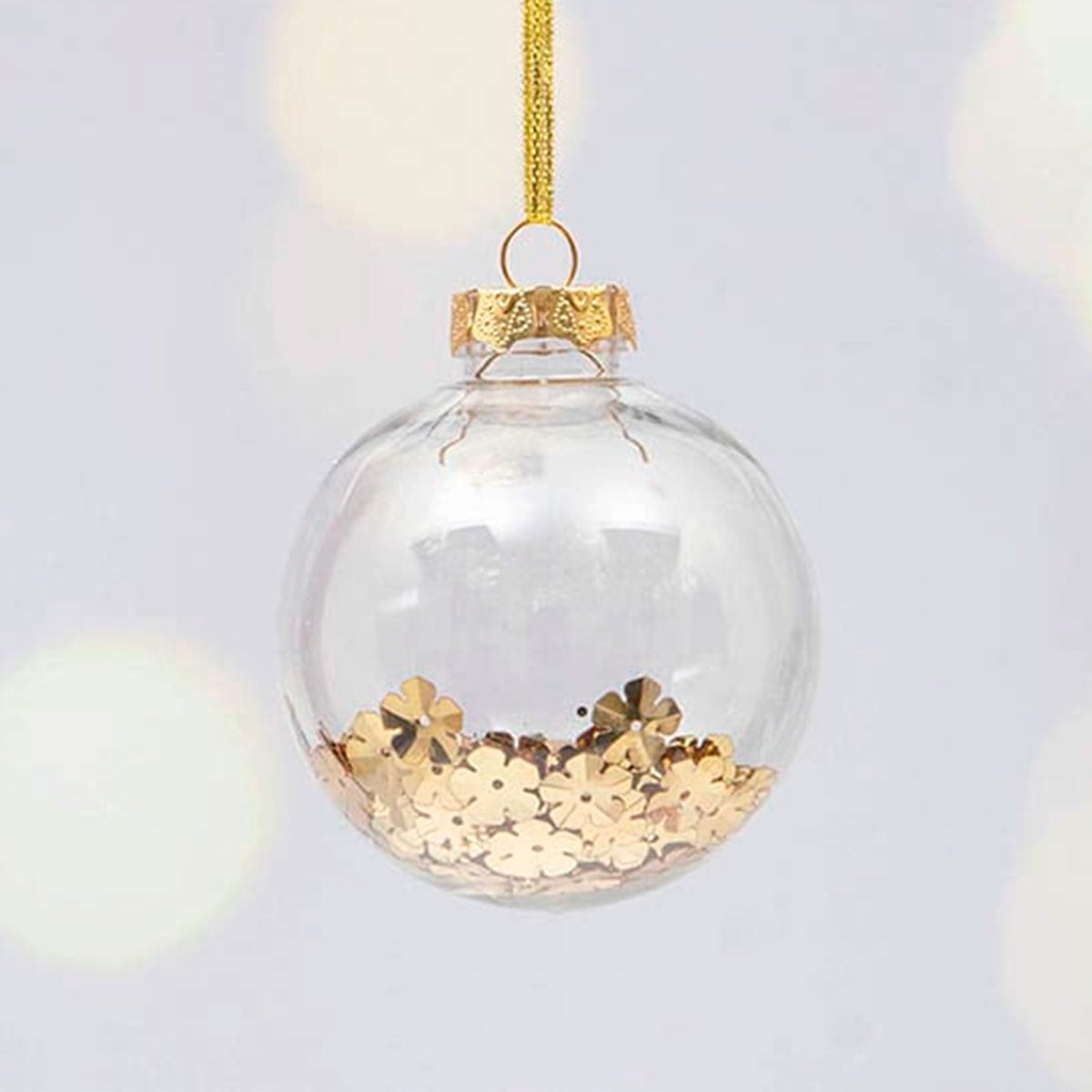 PACK X4 BOLAS DE NAVIDAD RIPLEY HOME GOLDEN DORADO 8 CM - 2