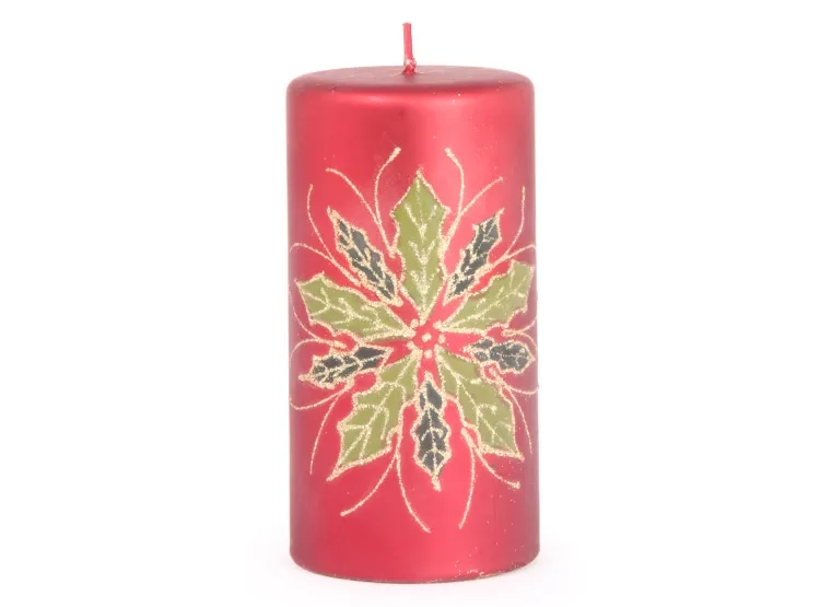 VELA NAVIDEÑA RIPLEY HOME FLOR DE PASCUA 14 CM - 1
