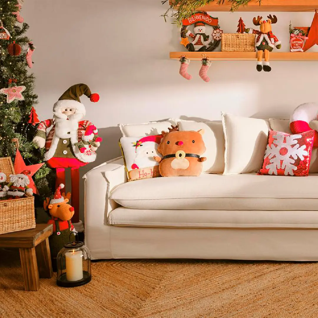 COJÍN NAVIDEÑO RIPLEY HOME LENTEJUELAS RENO 40X40 CM - 2