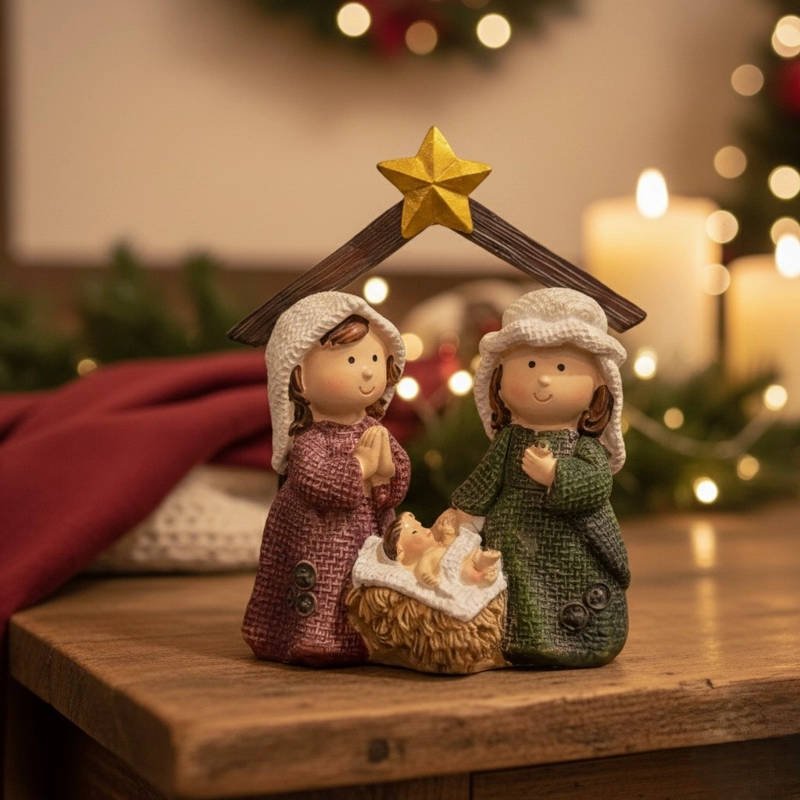 PESEBRE RIPLEY HOME CABAÑA 1 PIEZA 20 CM - 1