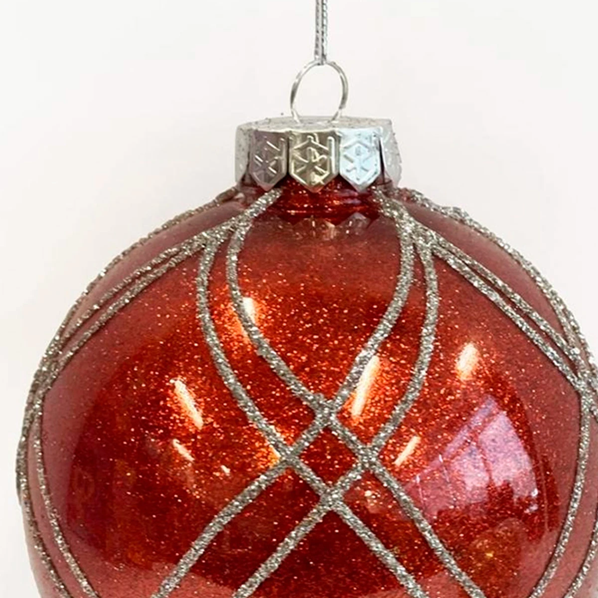 ADORNO NAVIDEÑO PARA ÁRBOL RIPLEY HOME ESFERA GLITTER 10 CM - 2