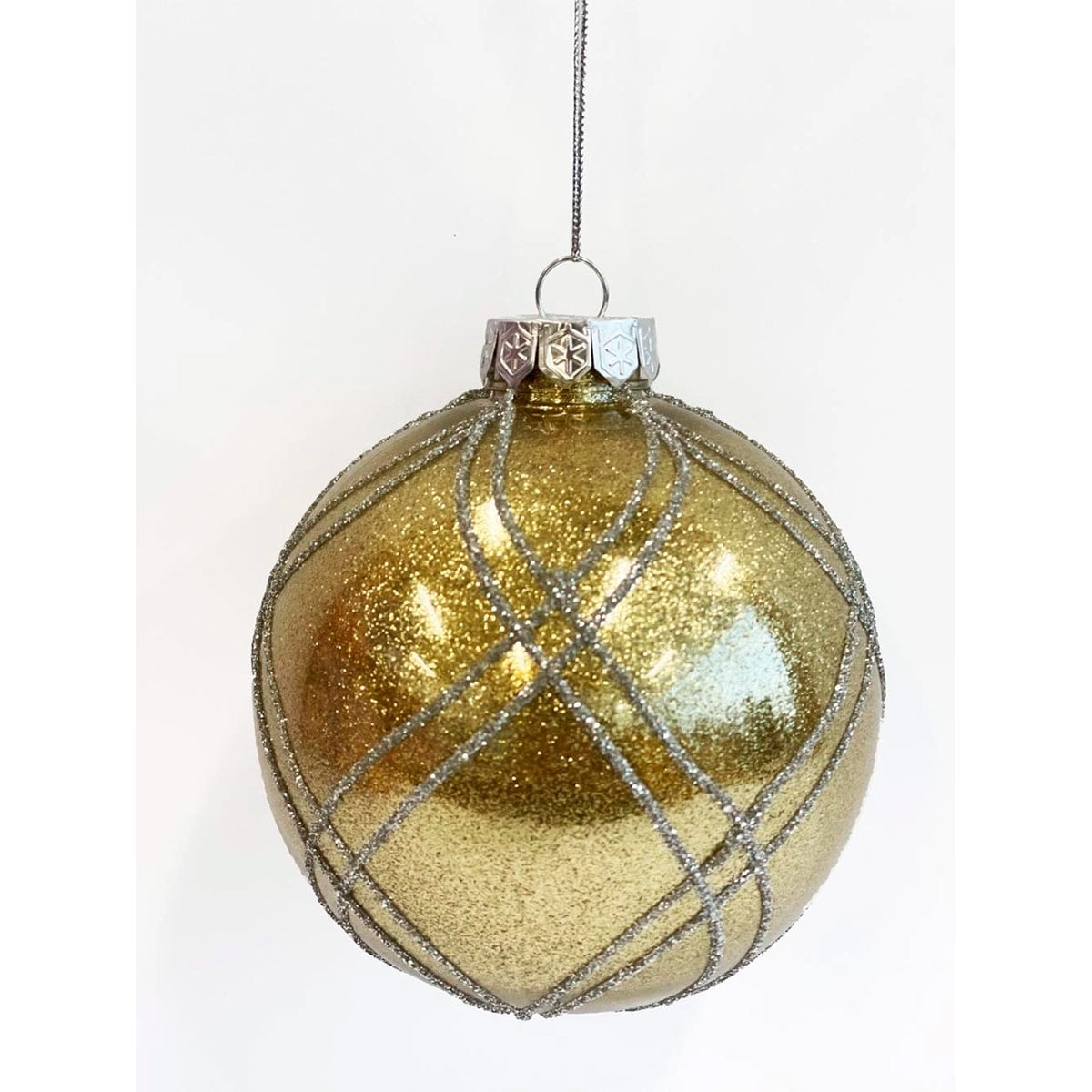 ADORNO NAVIDEÑO PARA ÁRBOL RIPLEY HOME ESFERA GLITTER 10 CM - 1