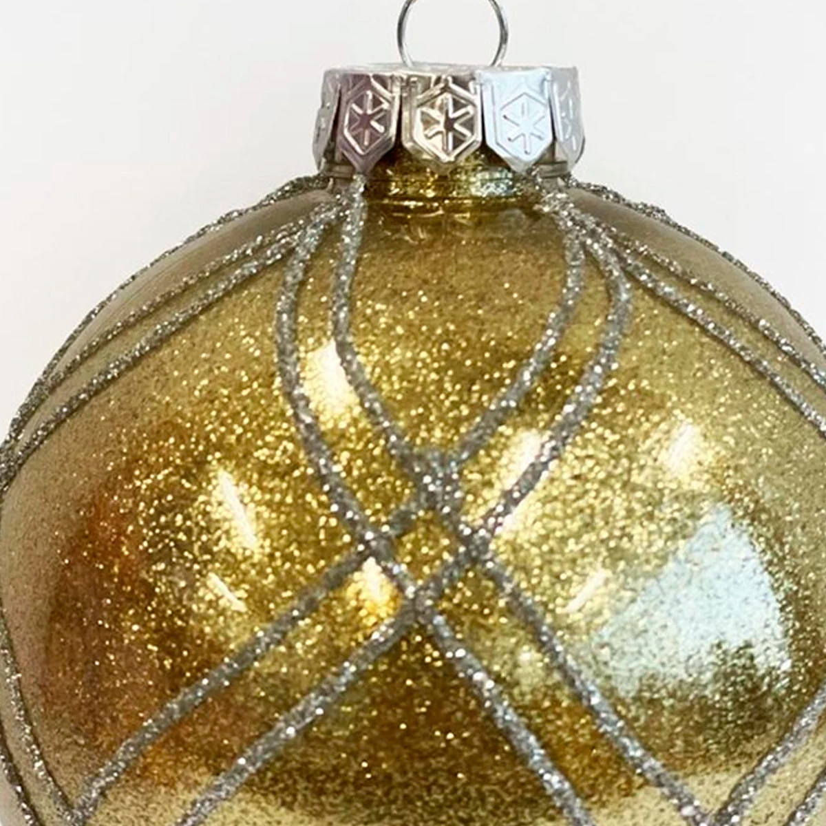 ADORNO NAVIDEÑO PARA ÁRBOL RIPLEY HOME ESFERA GLITTER 10 CM - 2