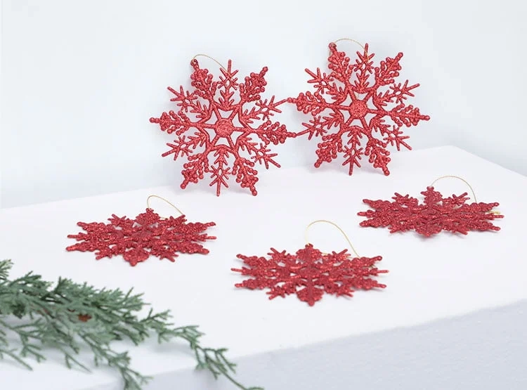SET X5 ADORNOS PARA ÁRBOL RIPLEY HOME COPOS DE NIEVE 13CM - 1