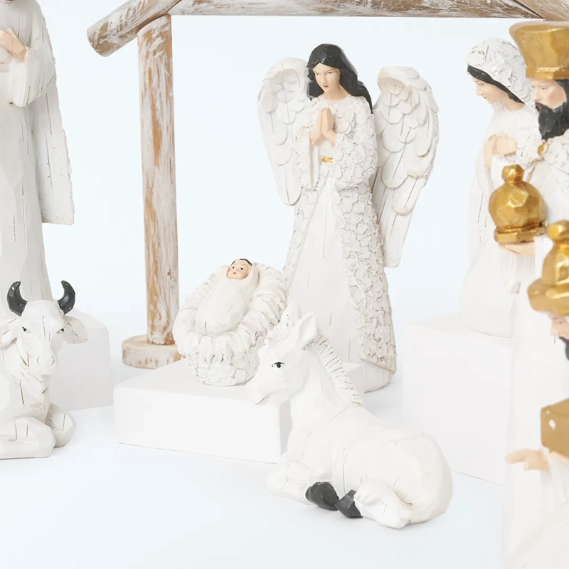PESEBRE RIPLEY HOME REAL 10 PIEZAS BLANCO - 2
