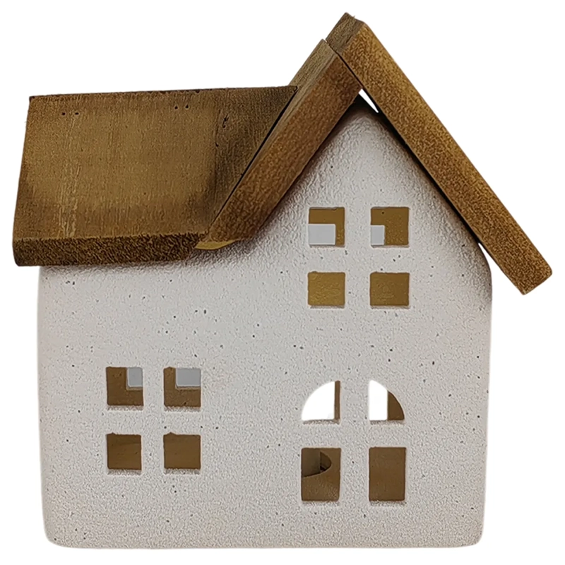ADORNO NAVIDEÑO RIPLEY HOME CASITA DOBLE TECHO 12.5 CM - 1