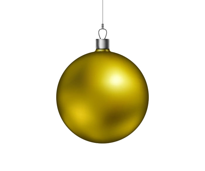 ADORNO NAVIDEÑO RIPLEY HOME ESFERA 20 CM DORADO - 1