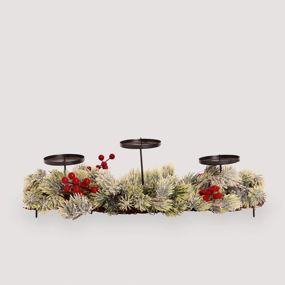 CORONA NAVIDEÑA RIPLEY HOME 3 VELAS 58CM - 1