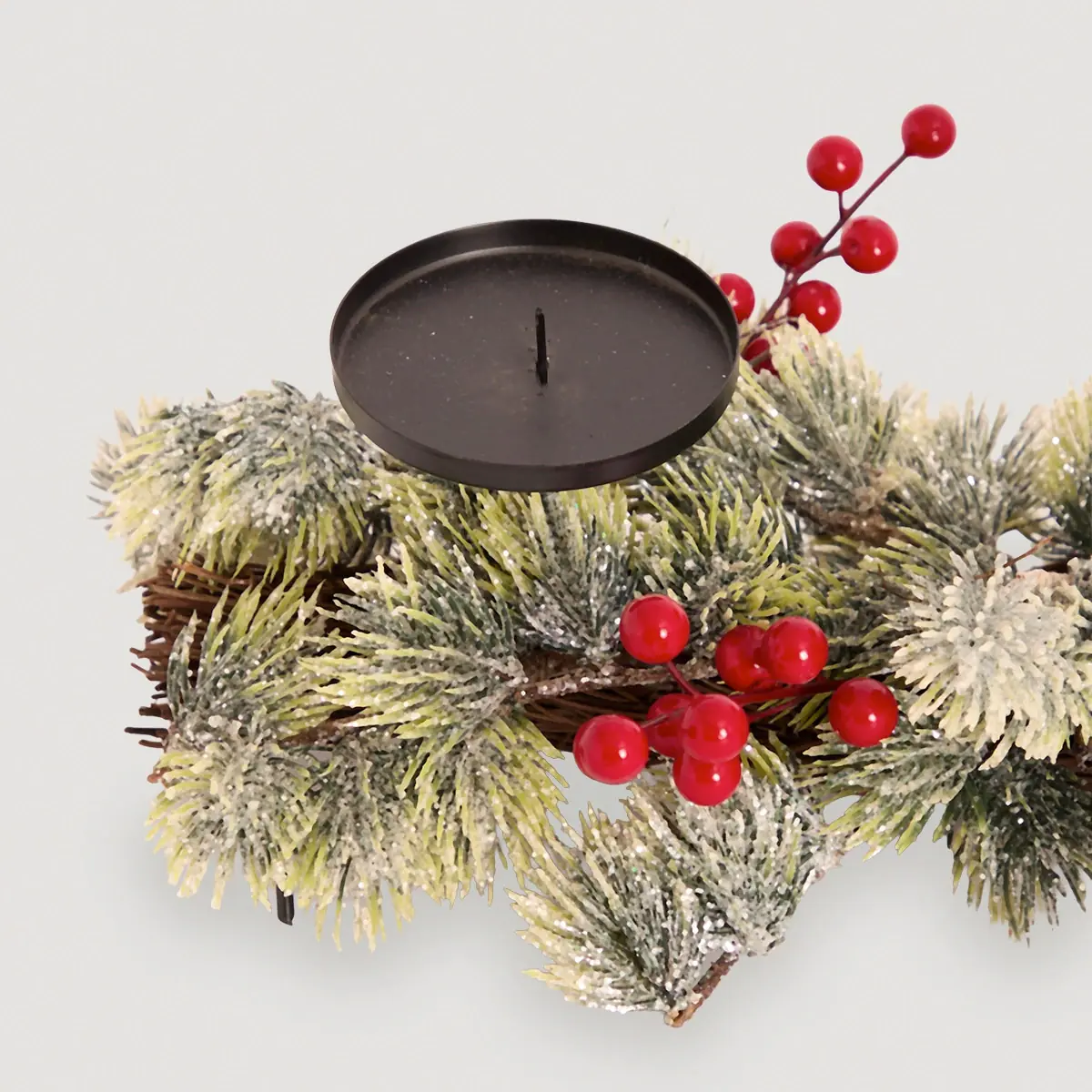 CORONA NAVIDEÑA RIPLEY HOME 3 VELAS 58CM - 2