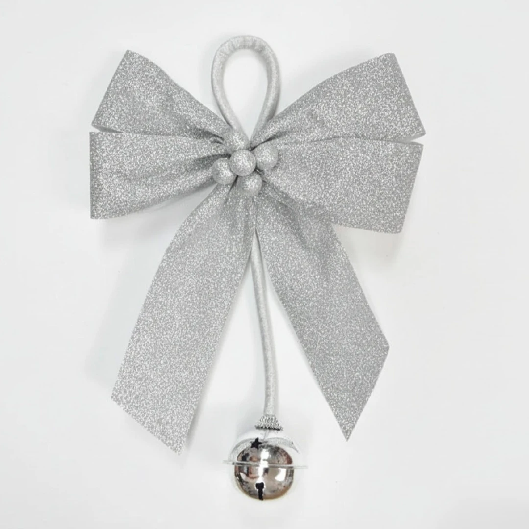 LAZO NAVIDEÑO RIPLEY HOME PLATEADO 30 CM - 1