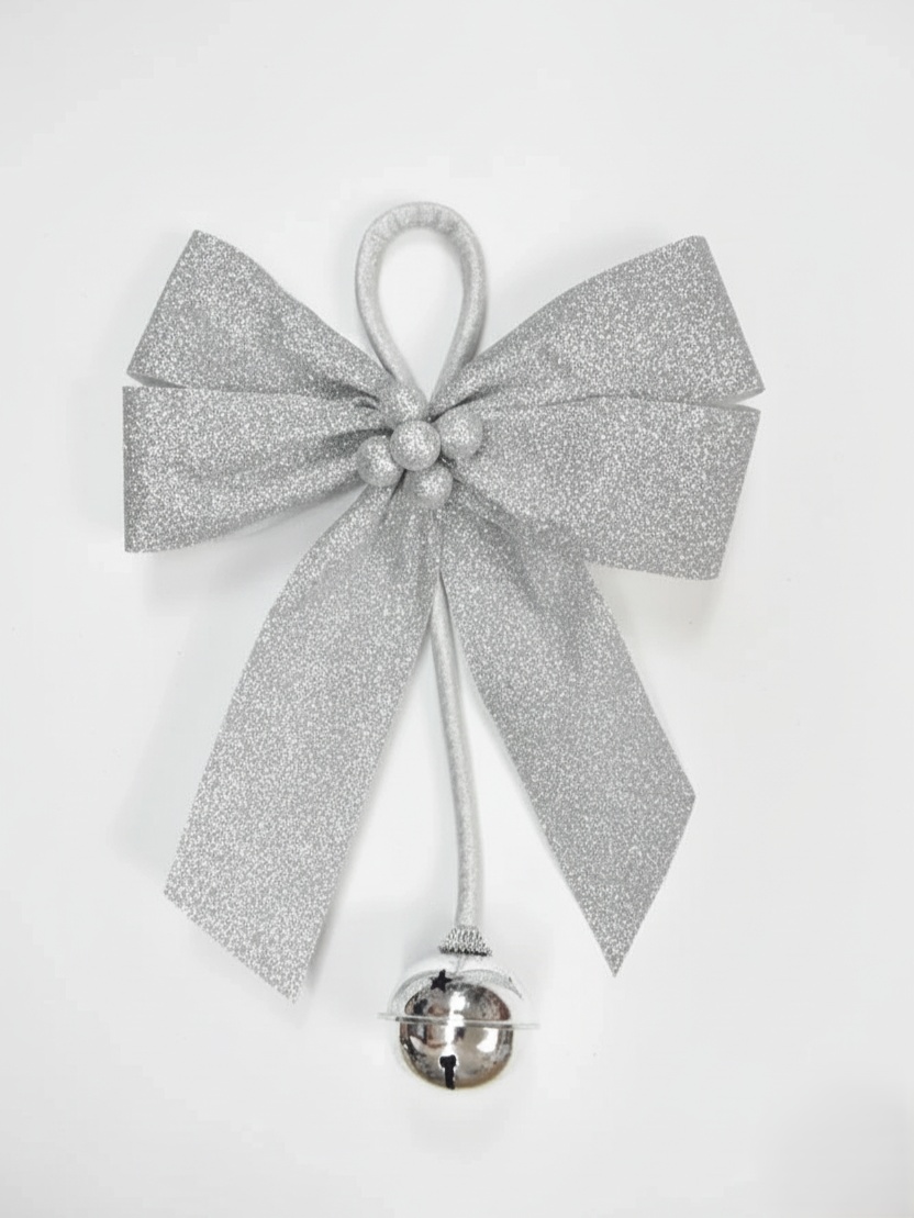 LAZO NAVIDEÑO RIPLEY HOME PLATEADO 20CM - 2