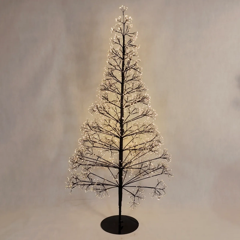ÁRBOL DE NAVIDAD MAISON LINETT PINOS LUCES NEGRO 180 CM 3400 RAMAS - 2