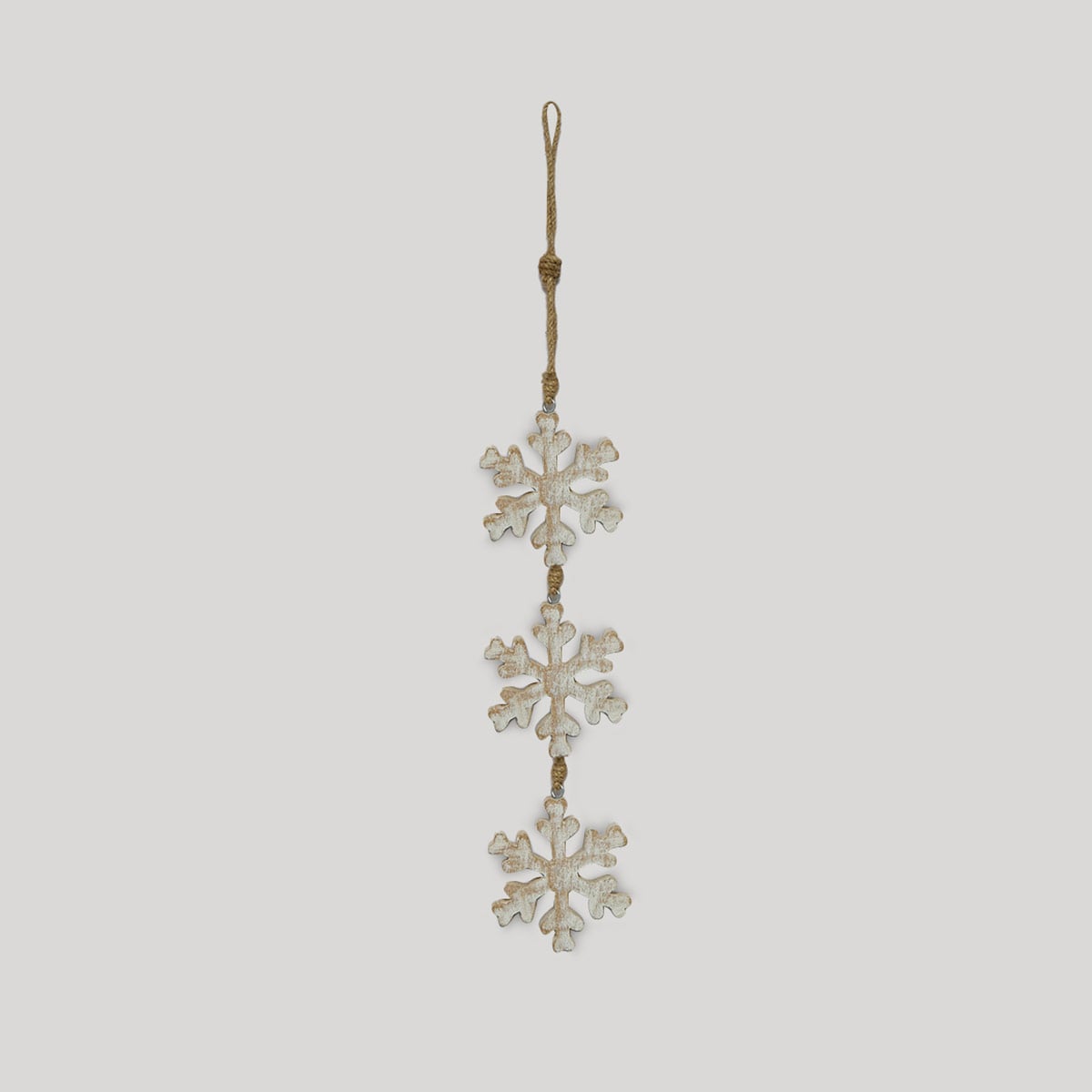 ADORNO NAVIDEÑO PARA ÁRBOL MAISON LINETT 3 COPOS MADERA 40 CM - 2