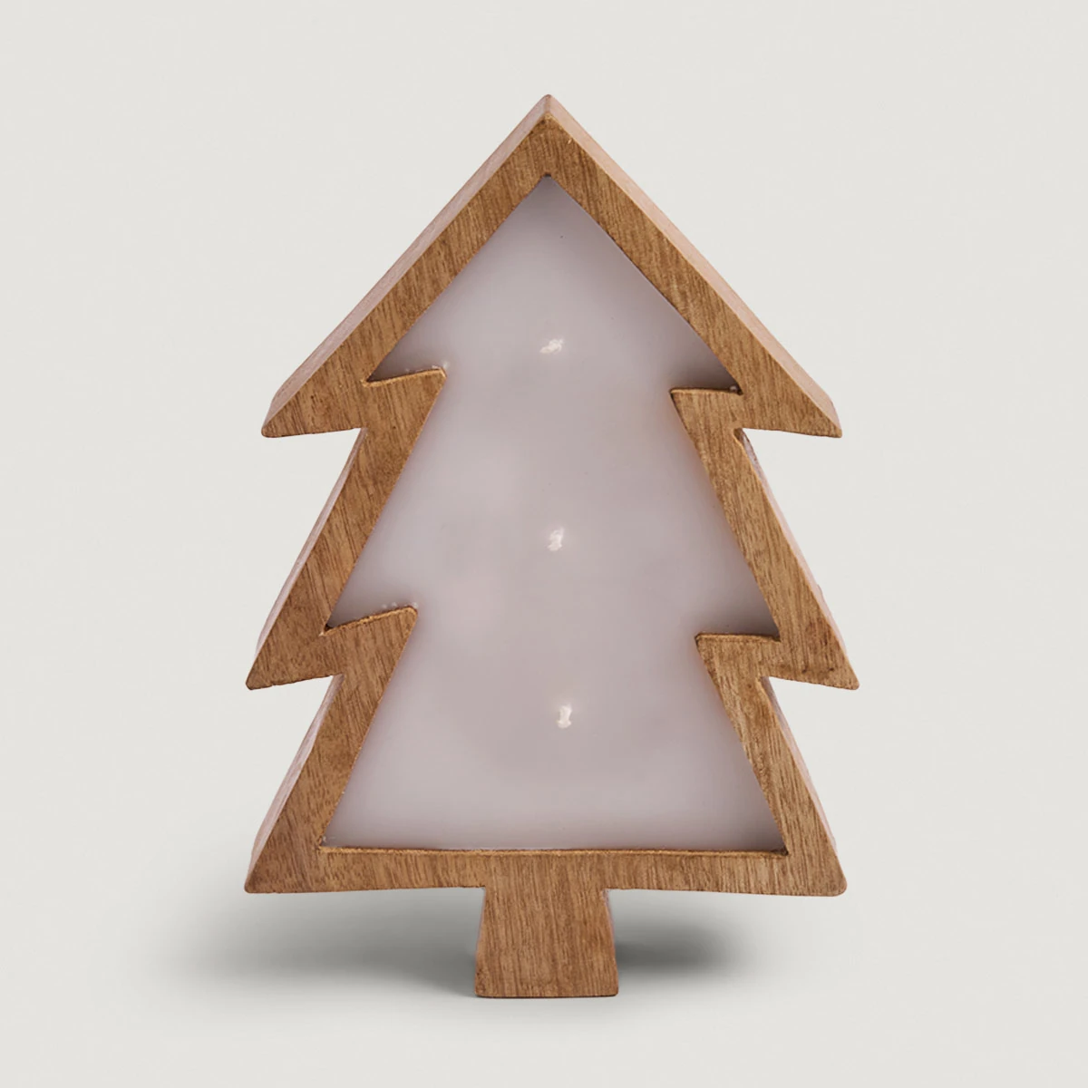 VELA NAVIDEÑA MAISON LINETT PINO MADERA 22 CM - 2