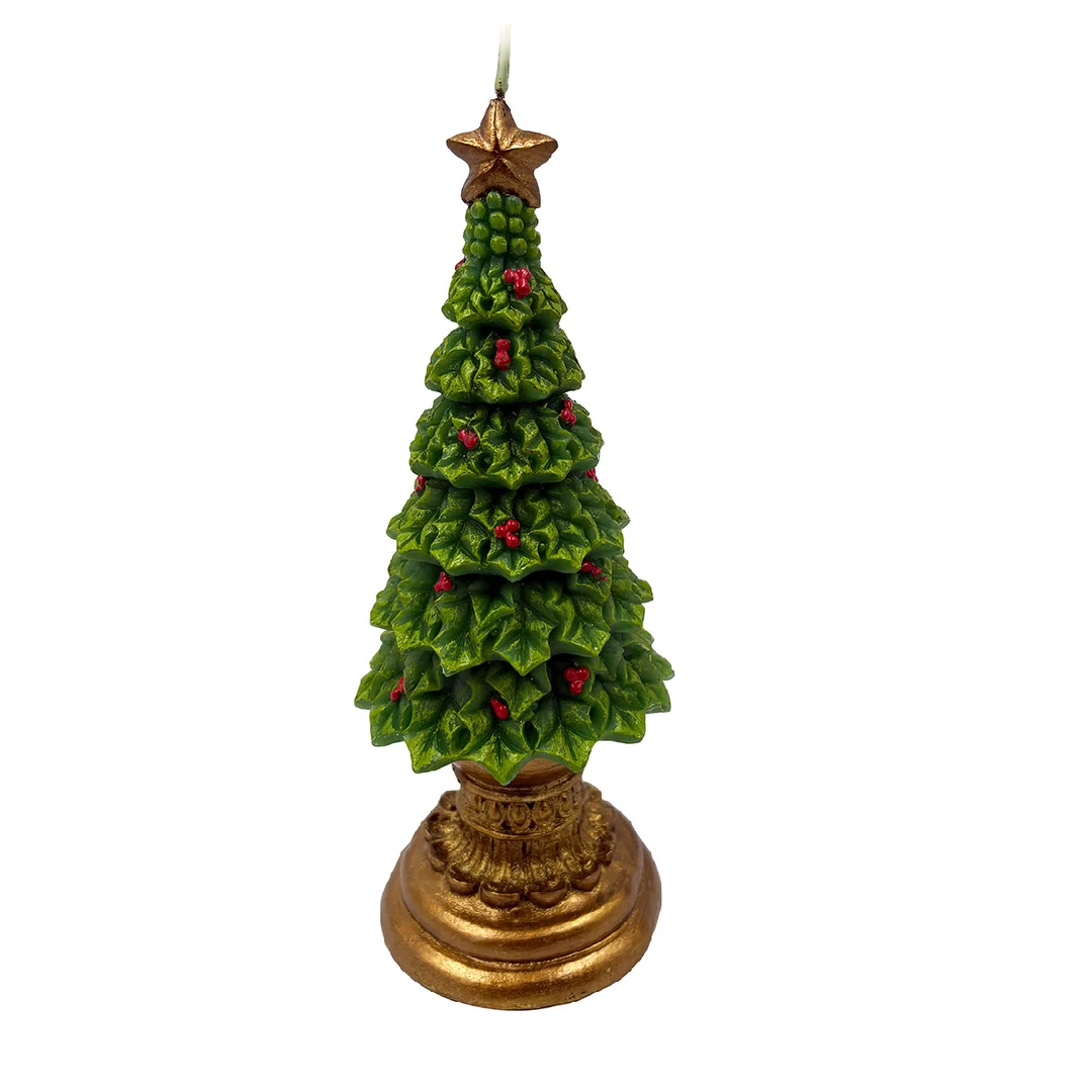 VELA NAVIDEÑA RIPLEY HOME PINO CON BASE 21.8 CM - 1