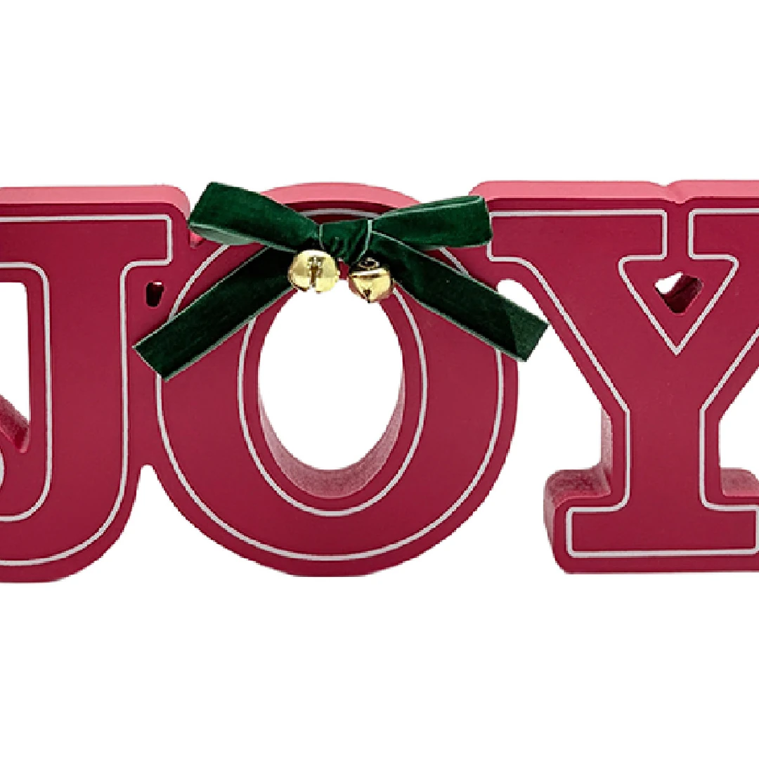 ADORNO NAVIDEÑO RIPLEY HOME JOY WOOD 11.2 CM - 2