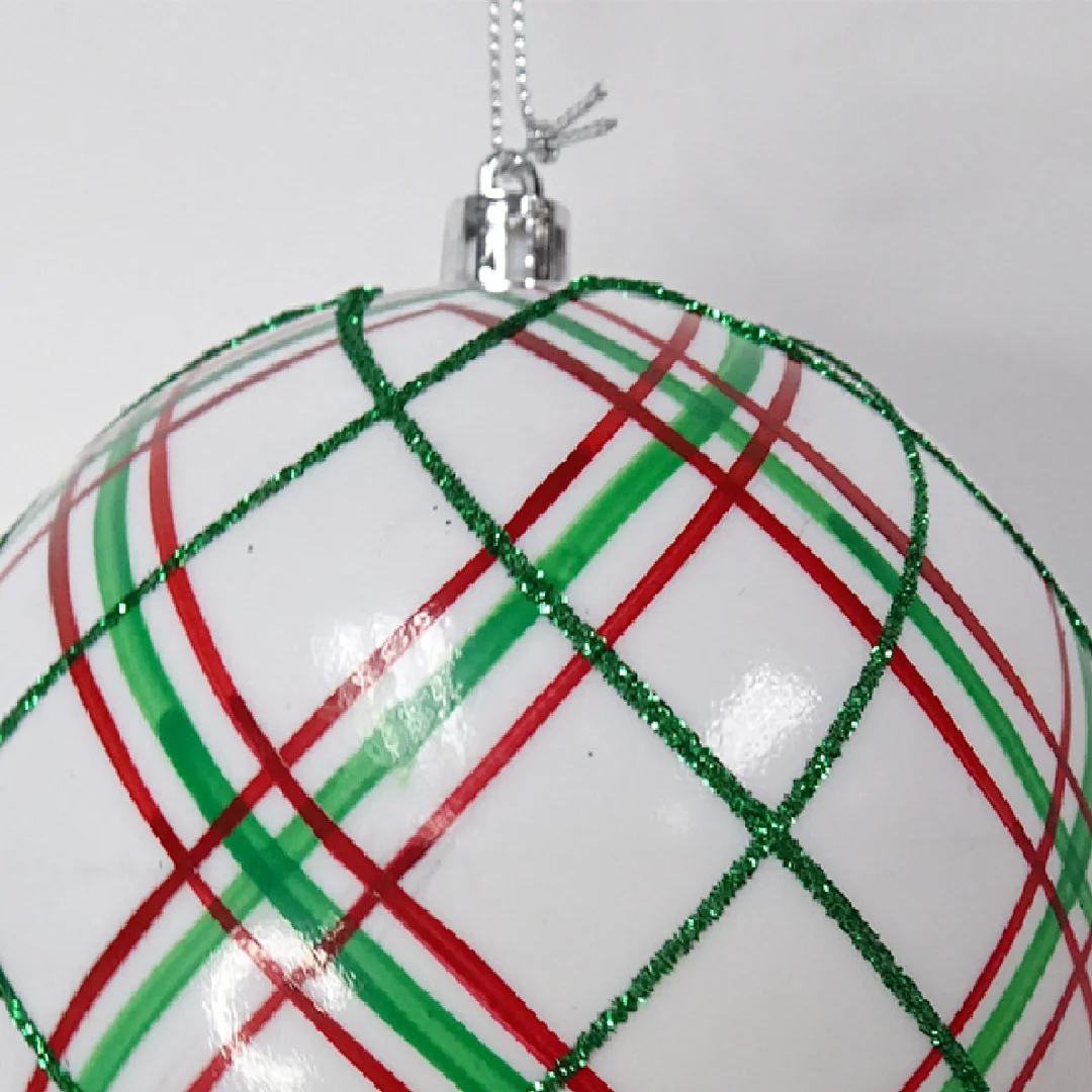 ADORNO NAVIDEÑO PARA ÁRBOL RIPLEY HOME ESFERA ESCOCES 10 CM - 2