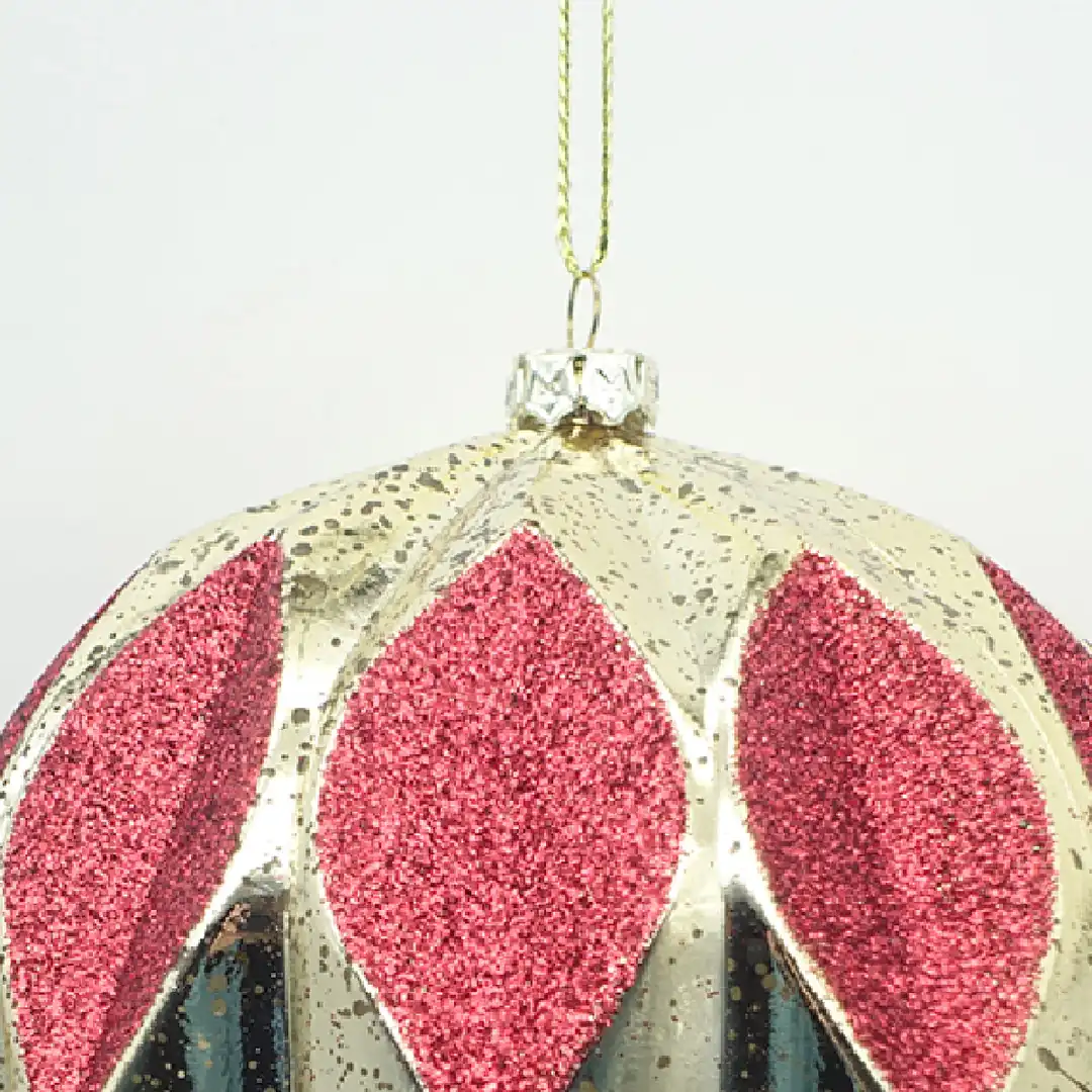 ADORNO NAVIDEÑO PARA ÁRBOL RIPLEY HOME ESFERA ROMBOS 10 CM - 2