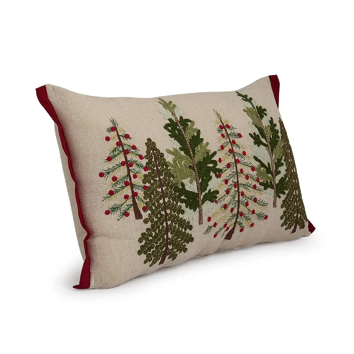 COJÍN NAVIDEÑO RIPLEY HOME 6 PINOS 52X33 CM - 3