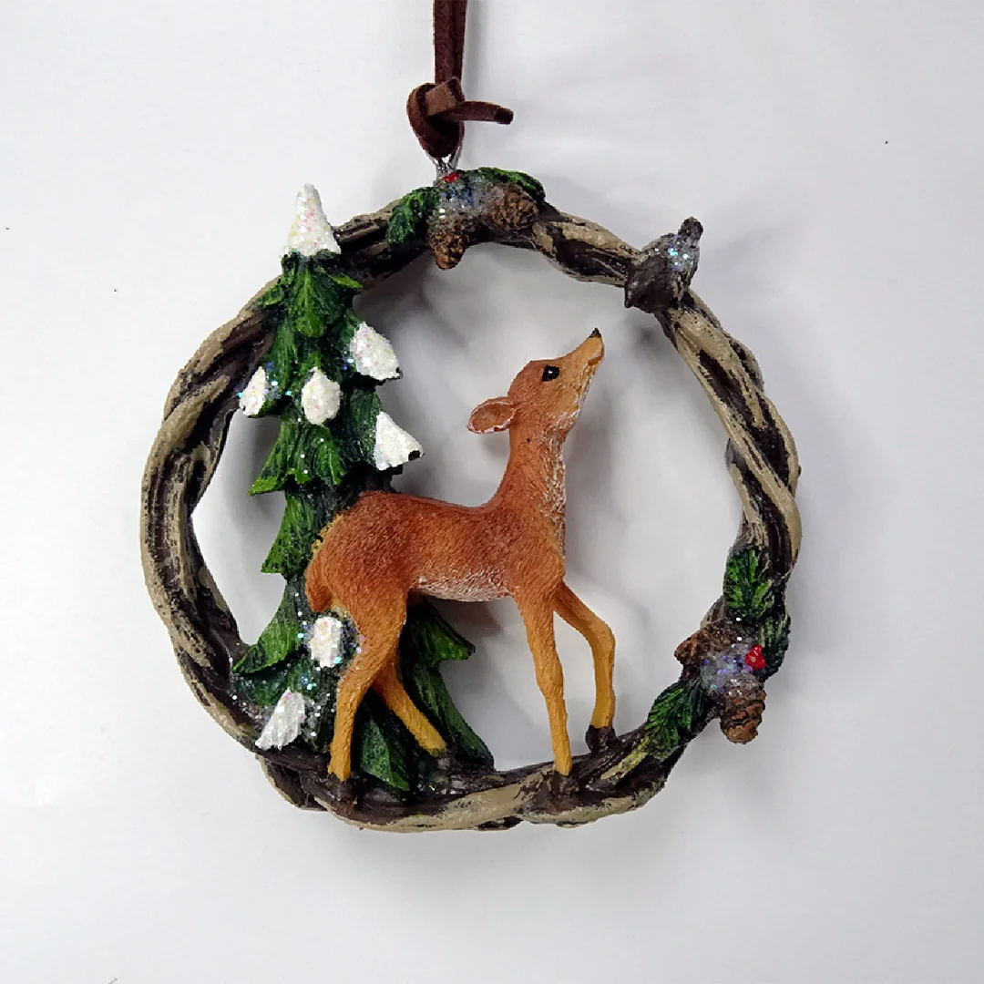 ADORNO NAVIDEÑO PARA ÁRBOL RIPLEY HOME CORONA RENO 9 CM - 1