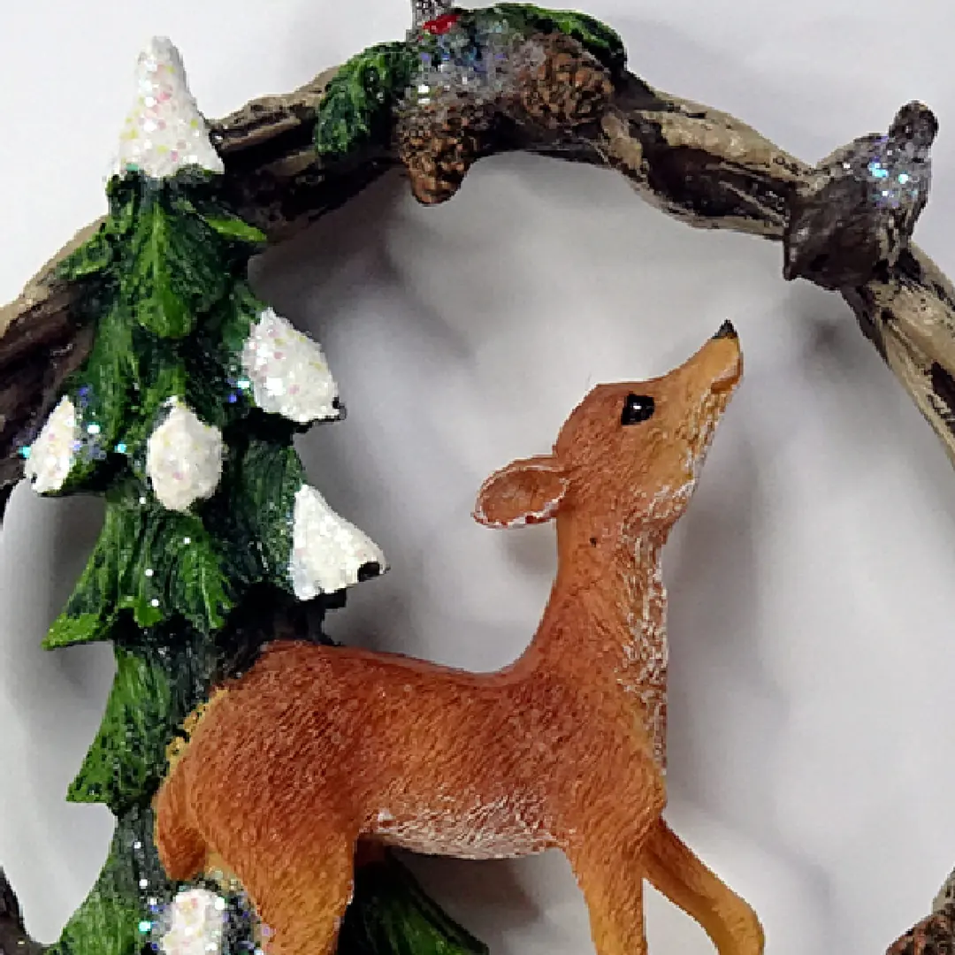 ADORNO NAVIDEÑO PARA ÁRBOL RIPLEY HOME CORONA RENO 9 CM - 2