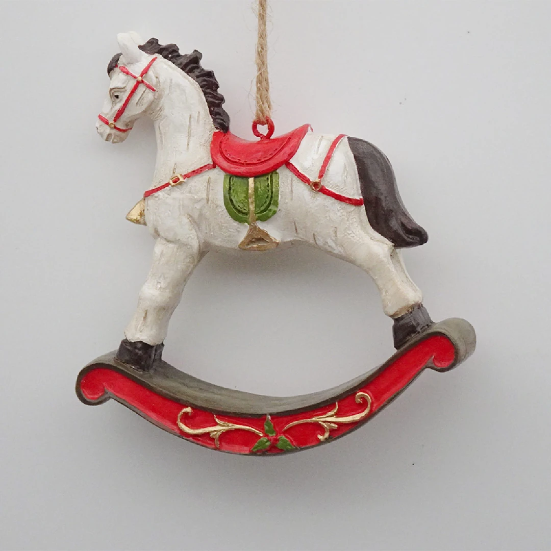 ADORNO NAVIDEÑO PARA ÁRBOL RIPLEY HOME CABALLO 10.5 CM - 2