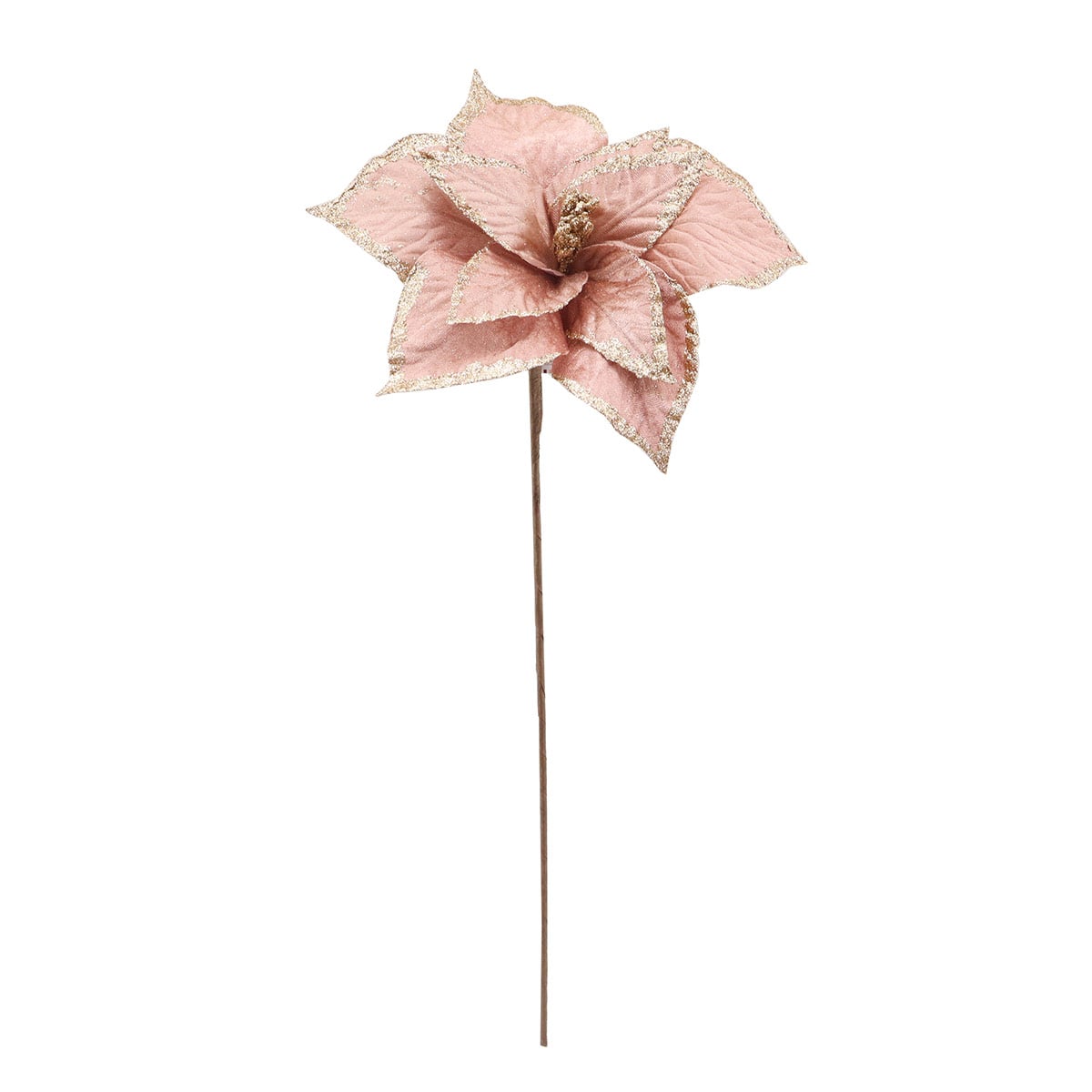 FLOR NAVIDEÑA RIPLEY HOME BORDE GOLD 70 CM - 1