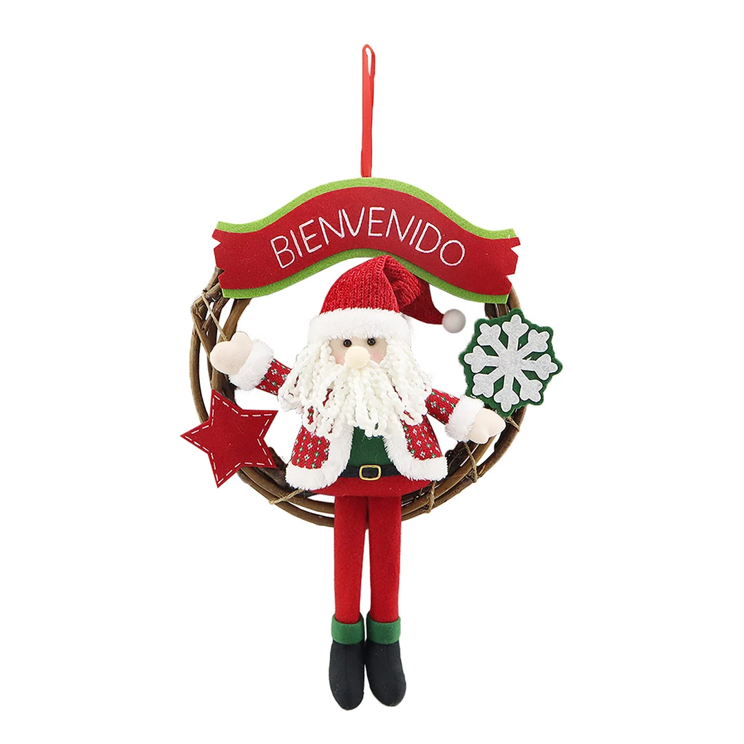 CORONA NAVIDEÑA RIPLEY HOME SANTA 46 CM - 1