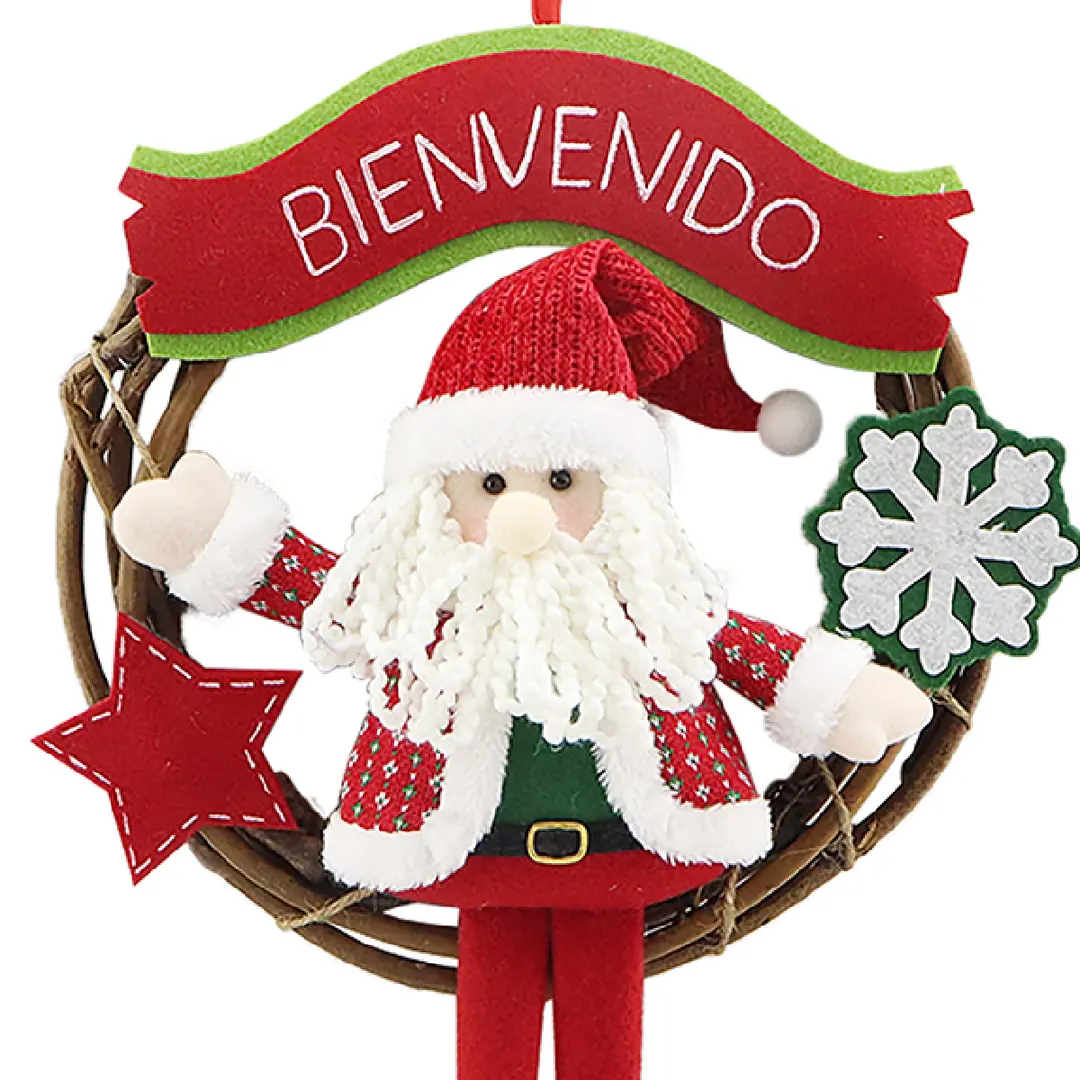 CORONA NAVIDEÑA RIPLEY HOME SANTA 46 CM - 2