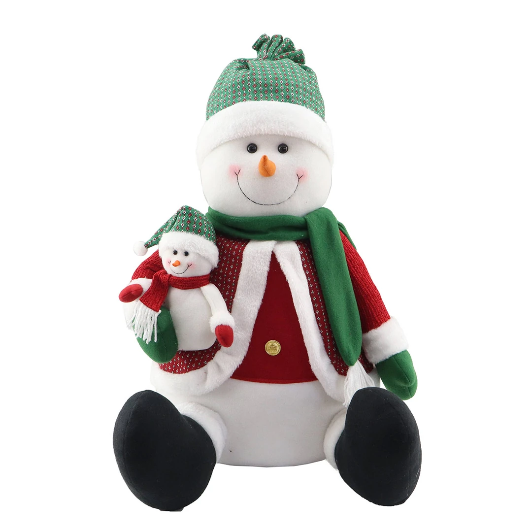 MUÑECO NAVIDEÑO RIPLEY HOME SNOWMAN SENTADO 70 CM - 1