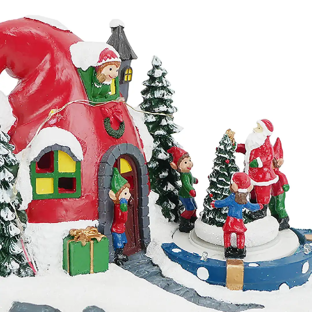VILLA NAVIDEÑA RIPLEY HOME PISTA DUENDES 18.5 CM - 2