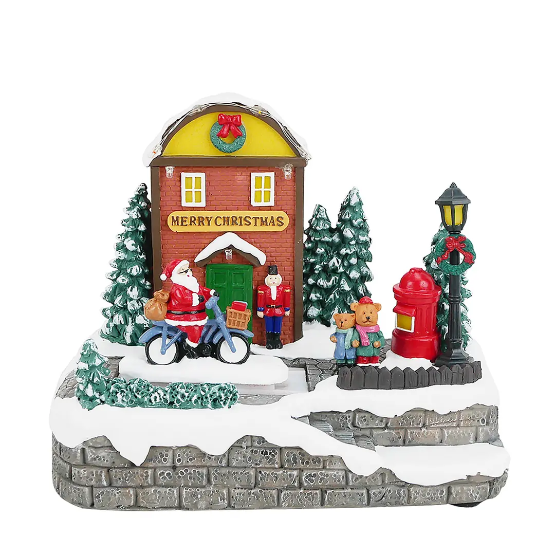 VILLA NAVIDEÑA RIPLEY HOME MERRY CHRISTMAS STORE 17.5 CM - 1