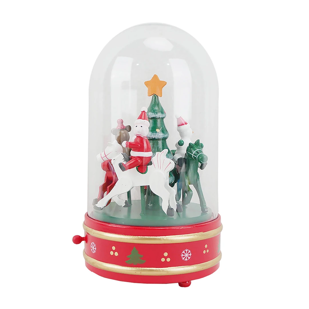 VILLA NAVIDEÑA RIPLEY HOME CARRUSEL CÚPULA 25 CM - 1