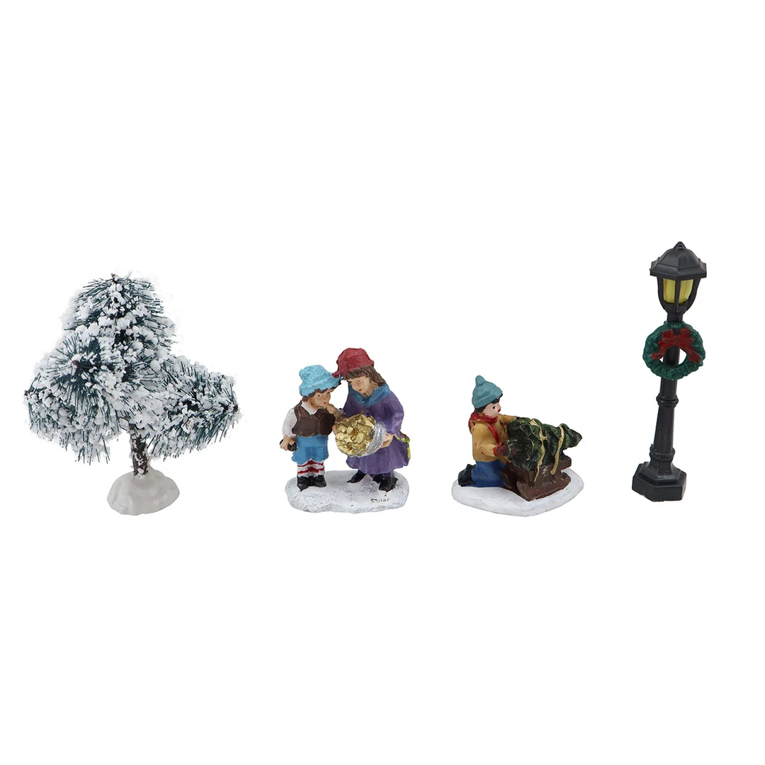 SETX4 VILLA NAVIDEÑA RIPLEY HOME NIÑOS 9 CM - 1