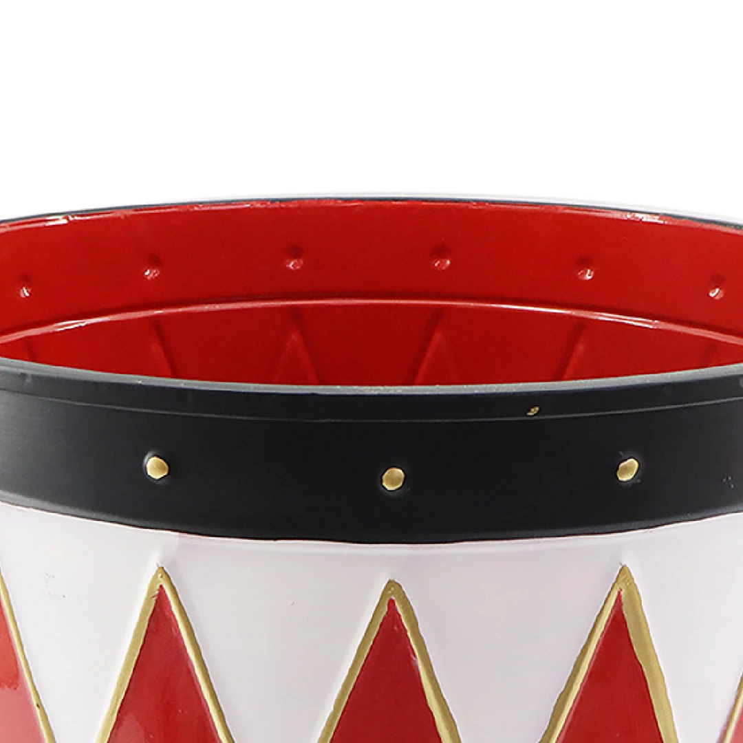 ADORNO NAVIDEÑO RIPLEY HOME TAMBOR ROJO Y BLANCO 32 CM - 2