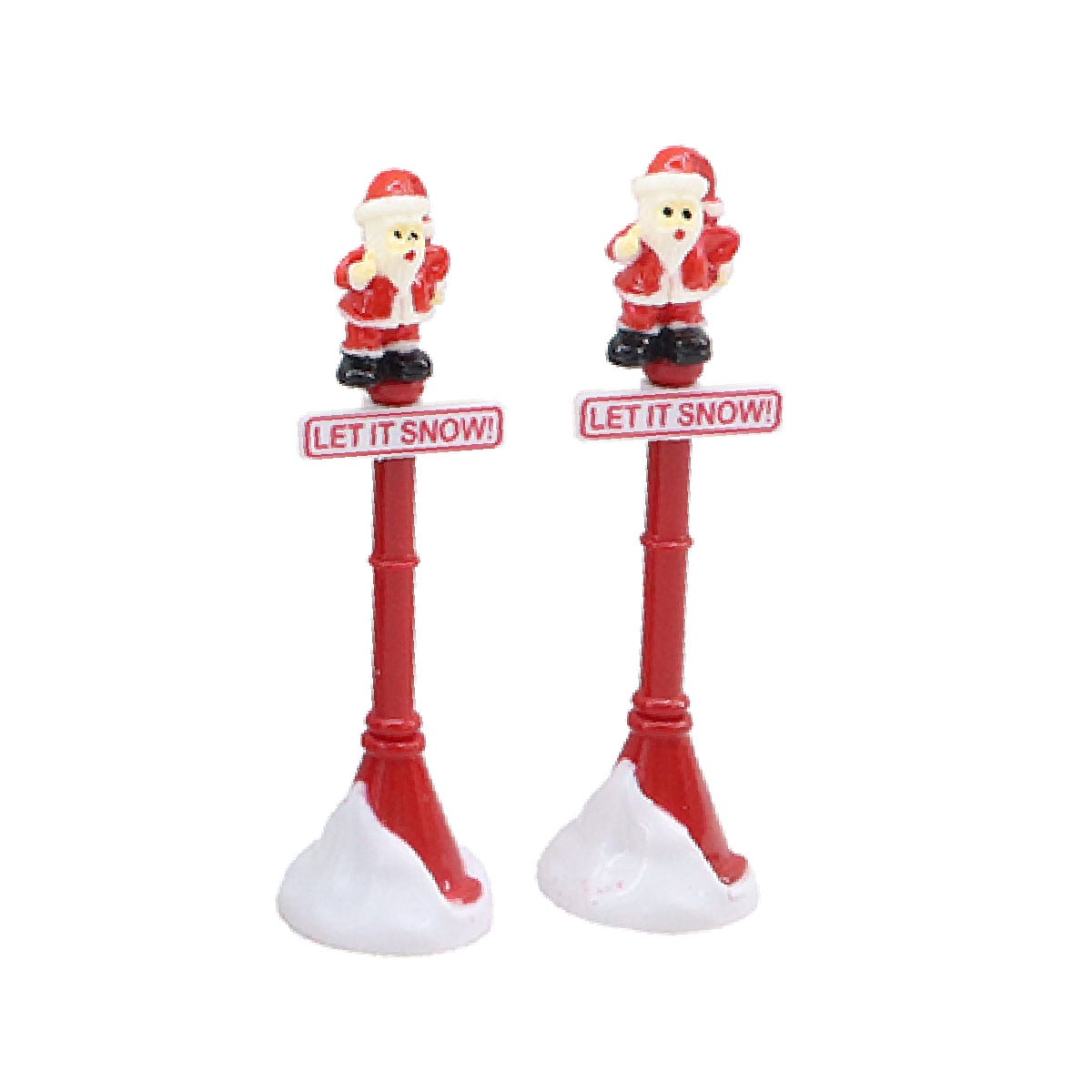 SETX7 VILLA NAVIDEÑA RIPLEY HOME FAROLES Y ÁRBOLES 24 CM - 2